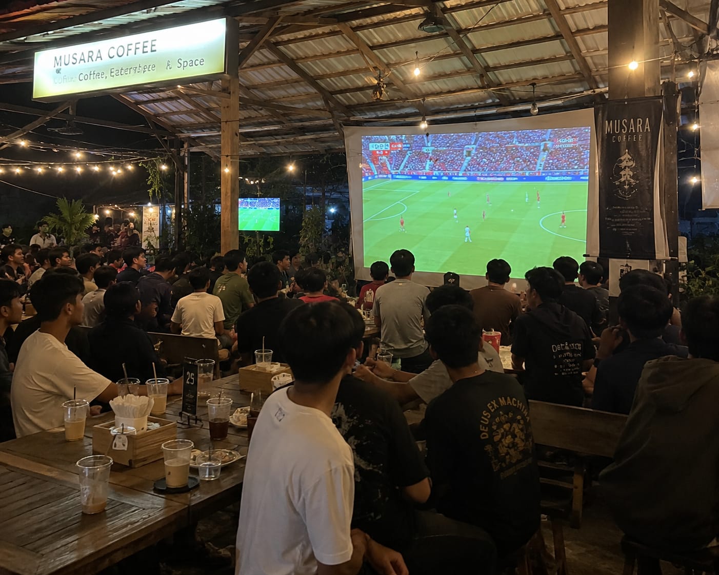 Antusias Penonton Warnai Nobar Kemenangan Spanyol atas Belgia