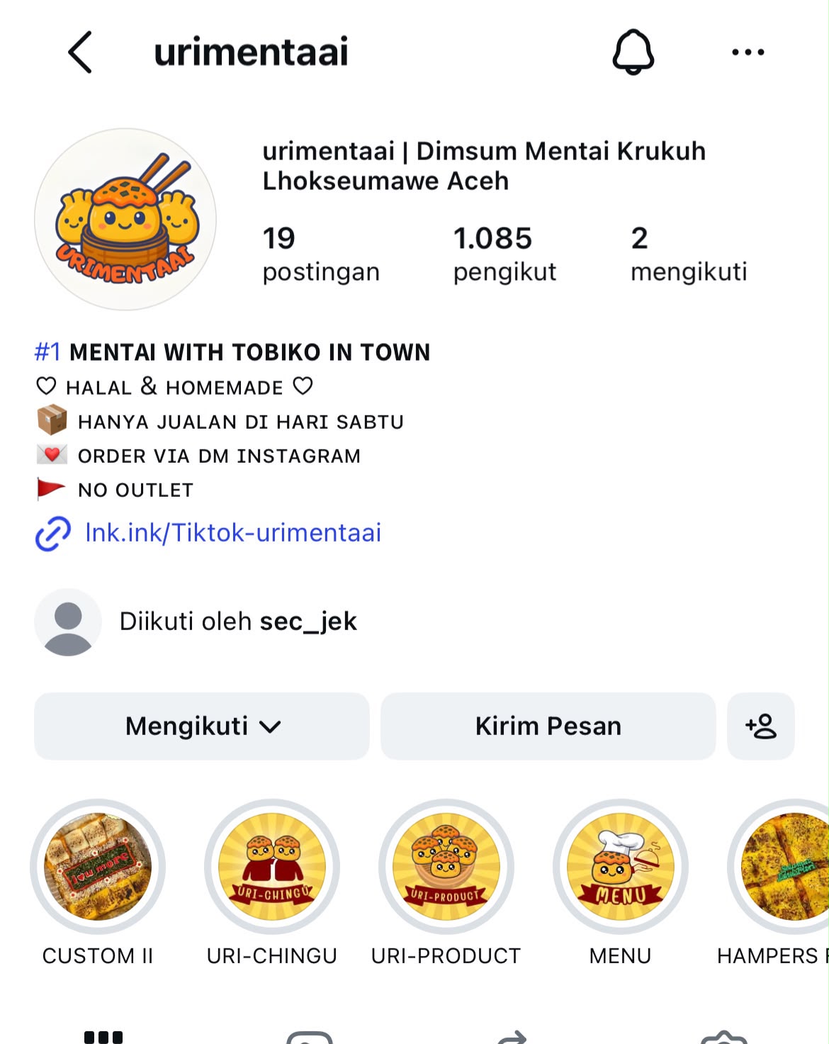 UMKM Kuliner di Krueng Geukuh, Urmentaai Hadirkan Dimsum Mentai Halal dan Kekinian