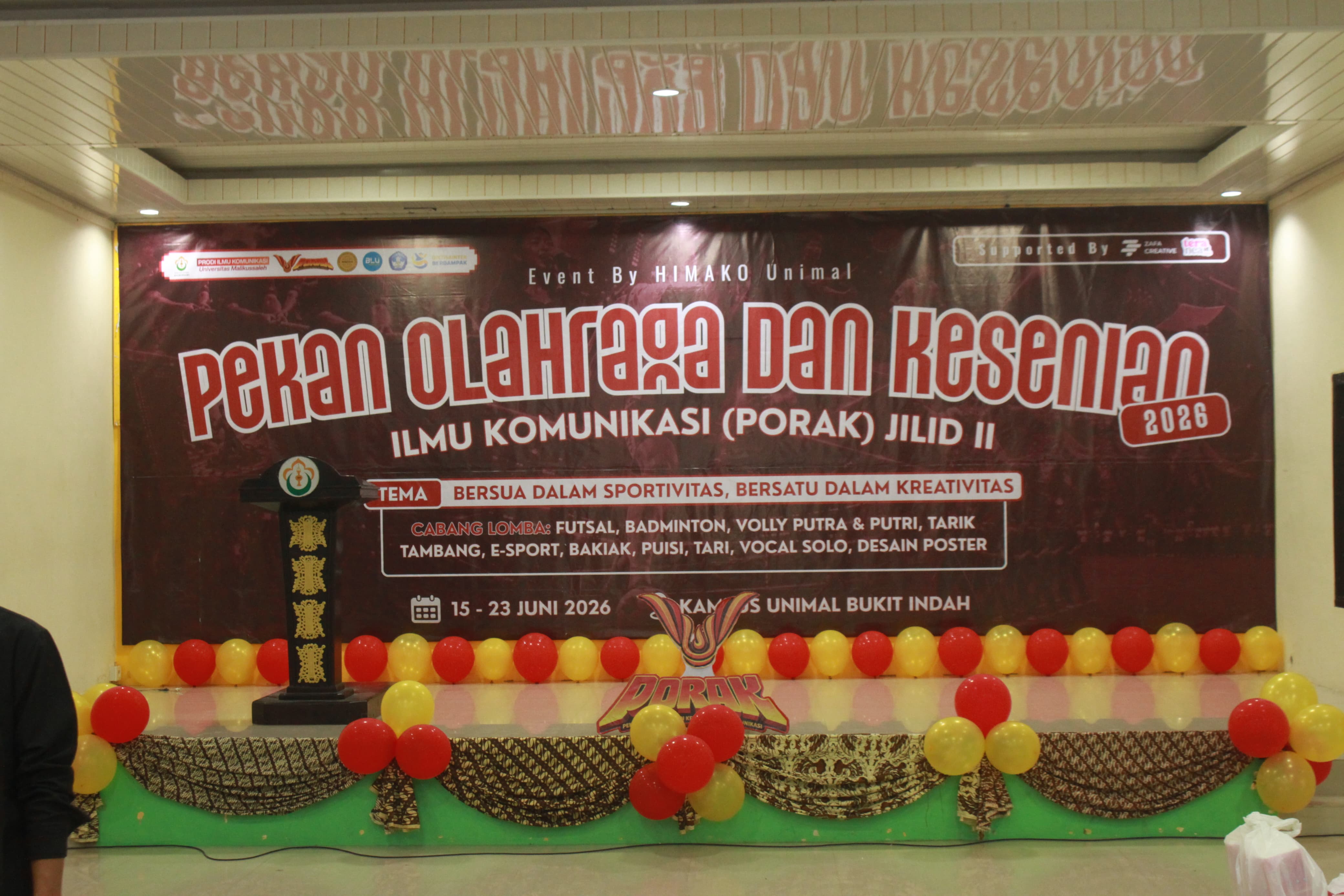 PORAK Jilid II 2026: Wadah Pengembangan Ilmu Pengetahuan Melalui Olahraga dan Kesenian