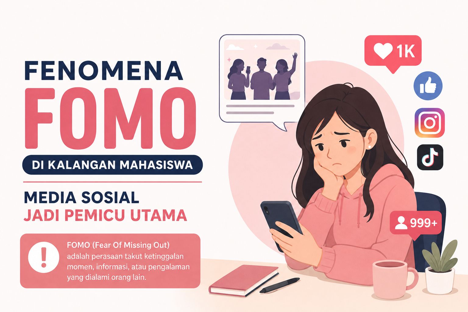 Fenomena FOMO di Kalangan Mahasiswa, Media Sosial Jadi Pemicu Utama